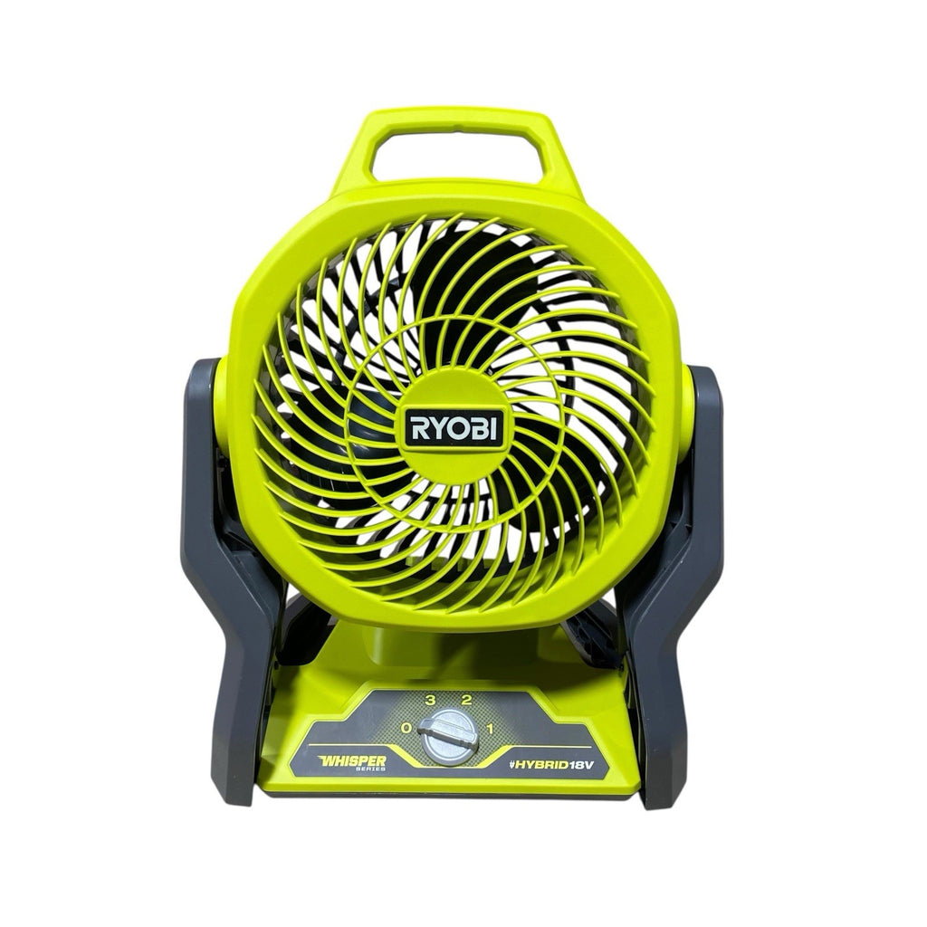 RYOBI ONE+ 18V Hybrid WHISPER Series 7.5 in 3-Speed Fan - Hyper Green - PCL811B