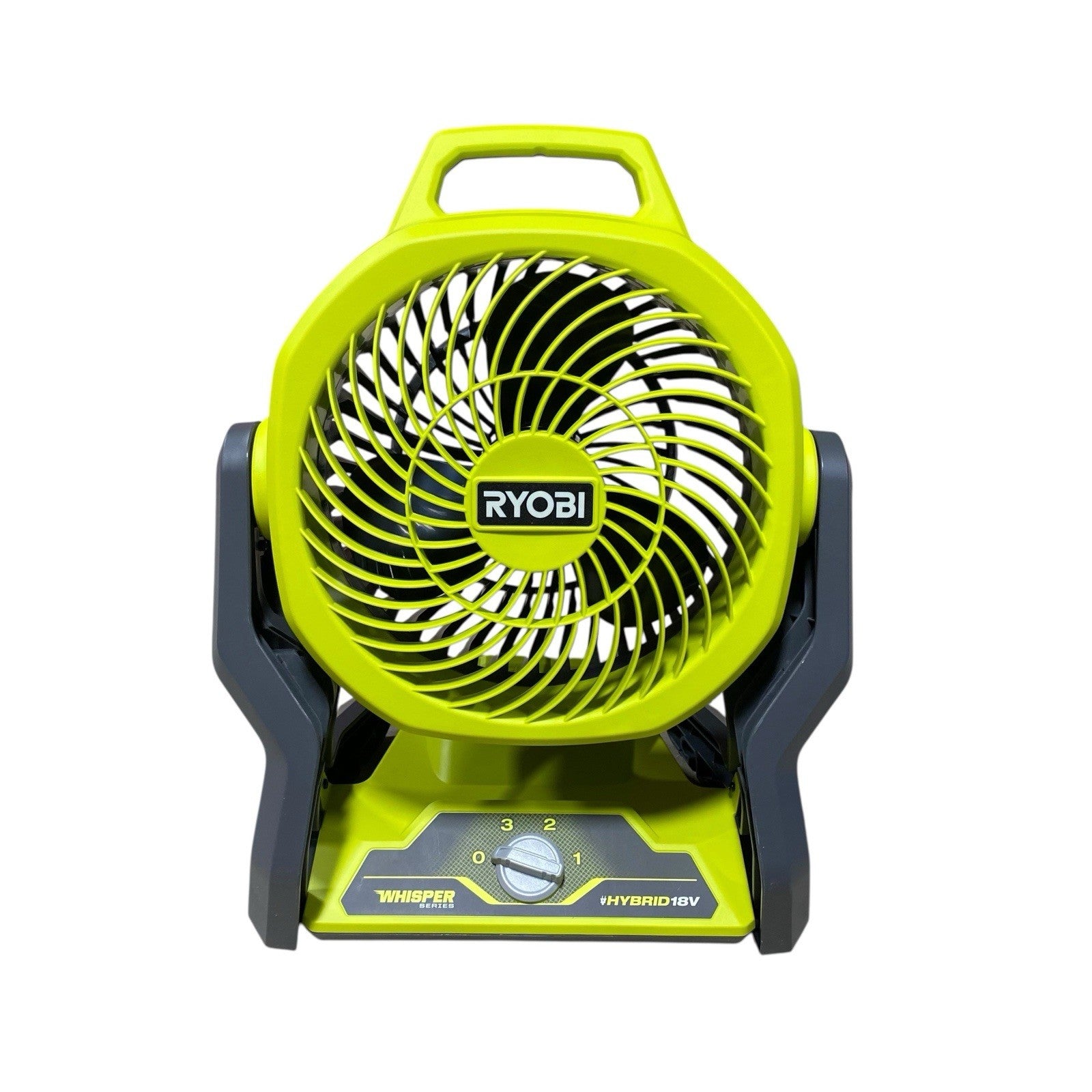 RYOBI ONE+ 18V Hybrid WHISPER Series 7.5 in 3-Speed Fan - Hyper Green - PCL811B