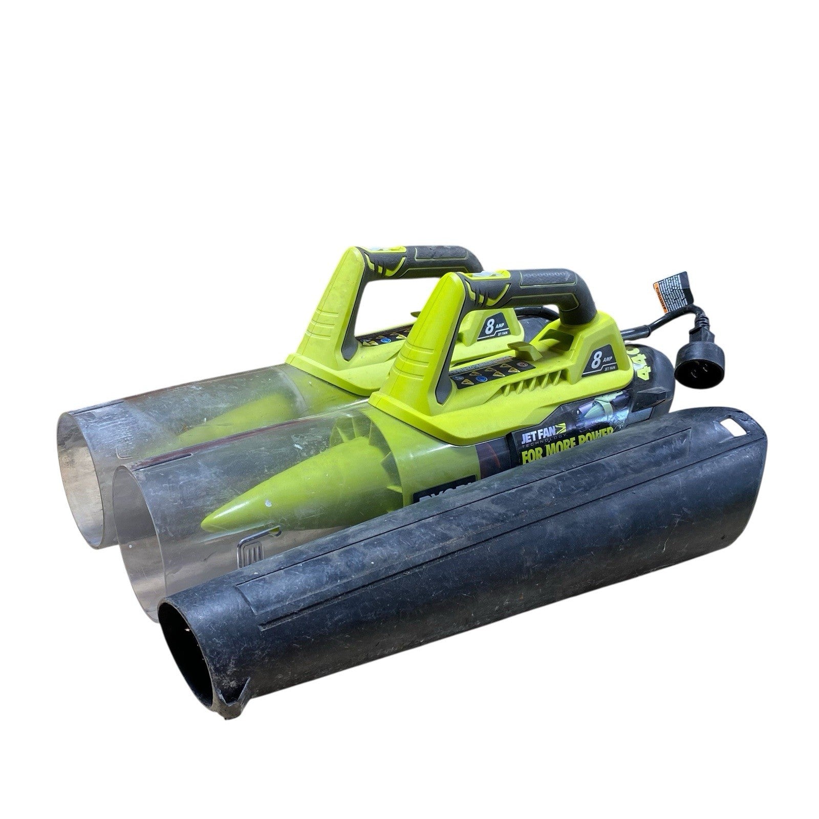 2X  Ryobi RY421021 135MPH 440CFM 8 Amp Electric Jet Fan Blower PARTS OR REPAIR