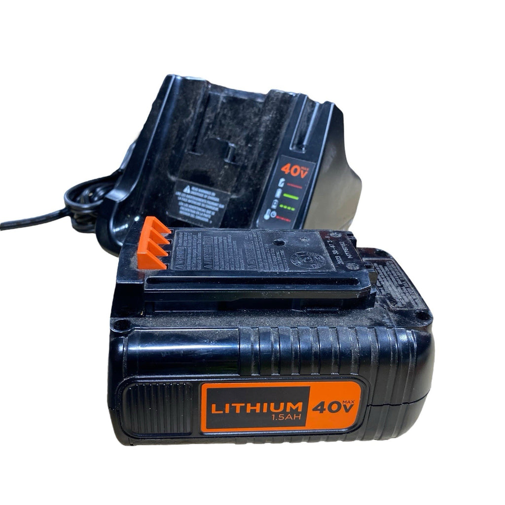 Black & Decker 40V Max Charger LCS40 WITH 40V Lith-Ion 40V Battery LBX1540