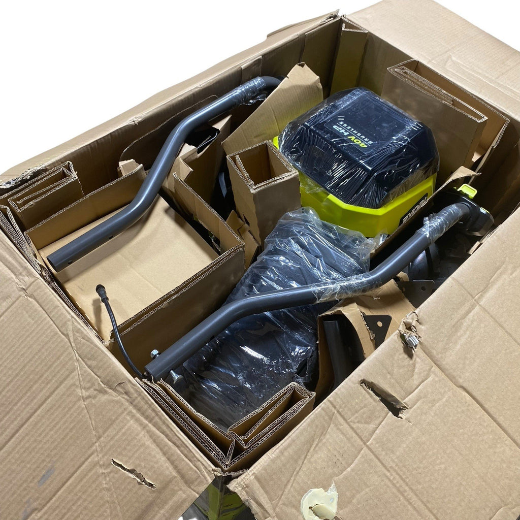 Ryobi 40v HP Electric Brushless Rear Tine Tiller 18", RY40702VNM Kit Combo