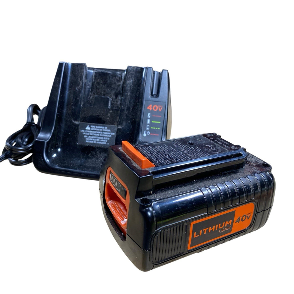 Black & Decker 40V Max Charger LCS40 WITH 40V Lith-Ion 40V Battery LBX1540