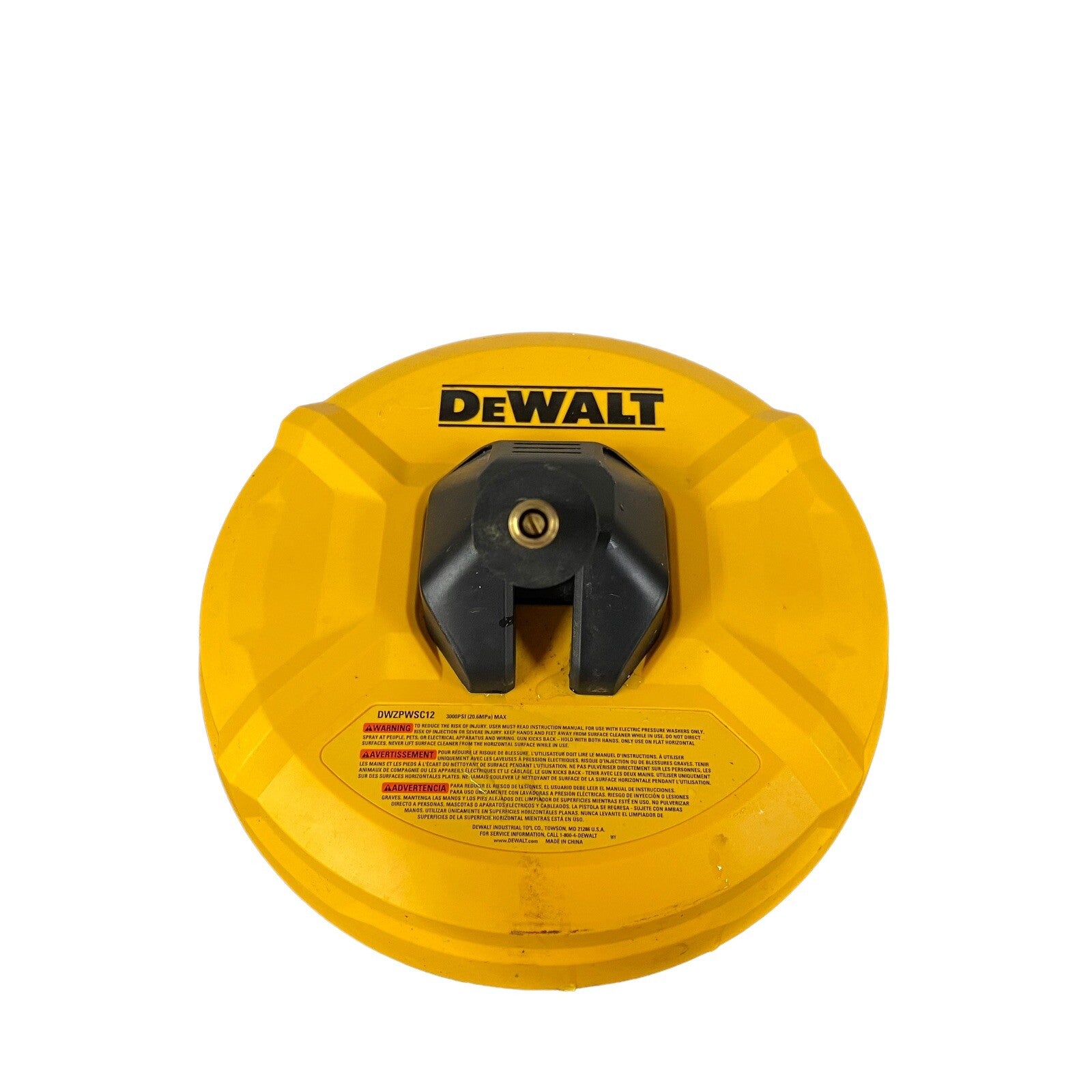 DeWalt 12 in Rotating Driveway And Sidewalk Surface Cleaner Model DWZPWSC12