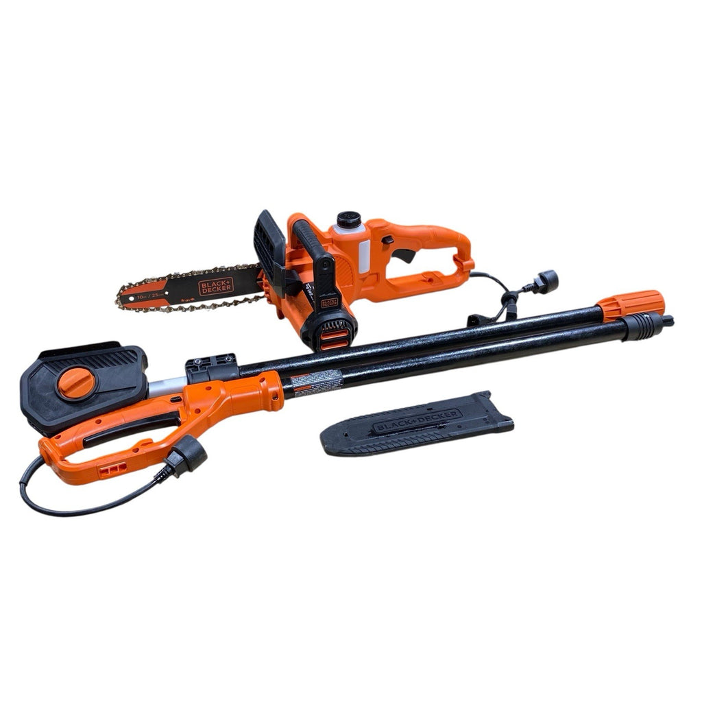 BLACK+DECKER 10 in. 8 AMP Corded Electric Chainsaw with Pole Attachment