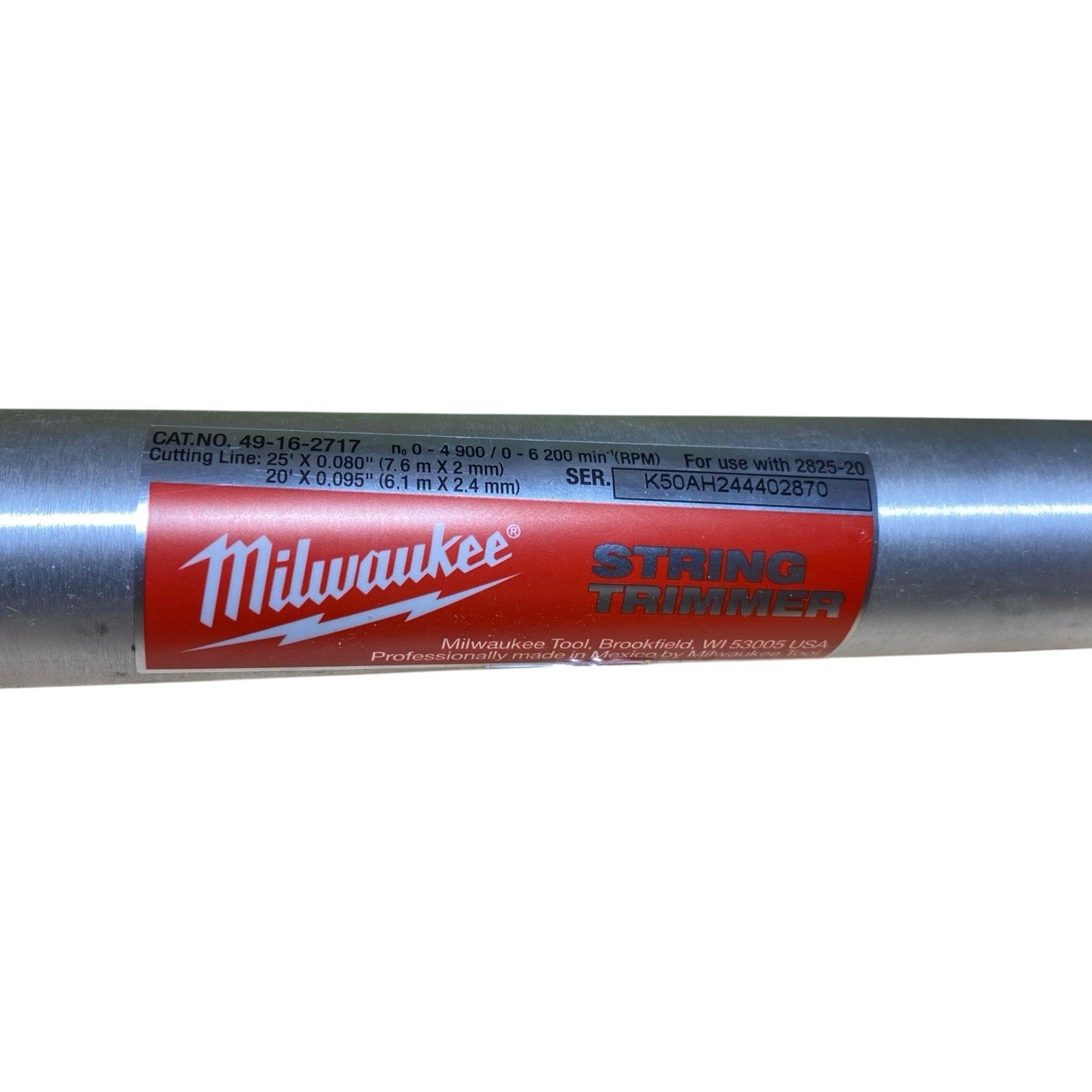 Milwaukee M18 49-16-2717 Quik-Lok 16" String Trimmer Attachment