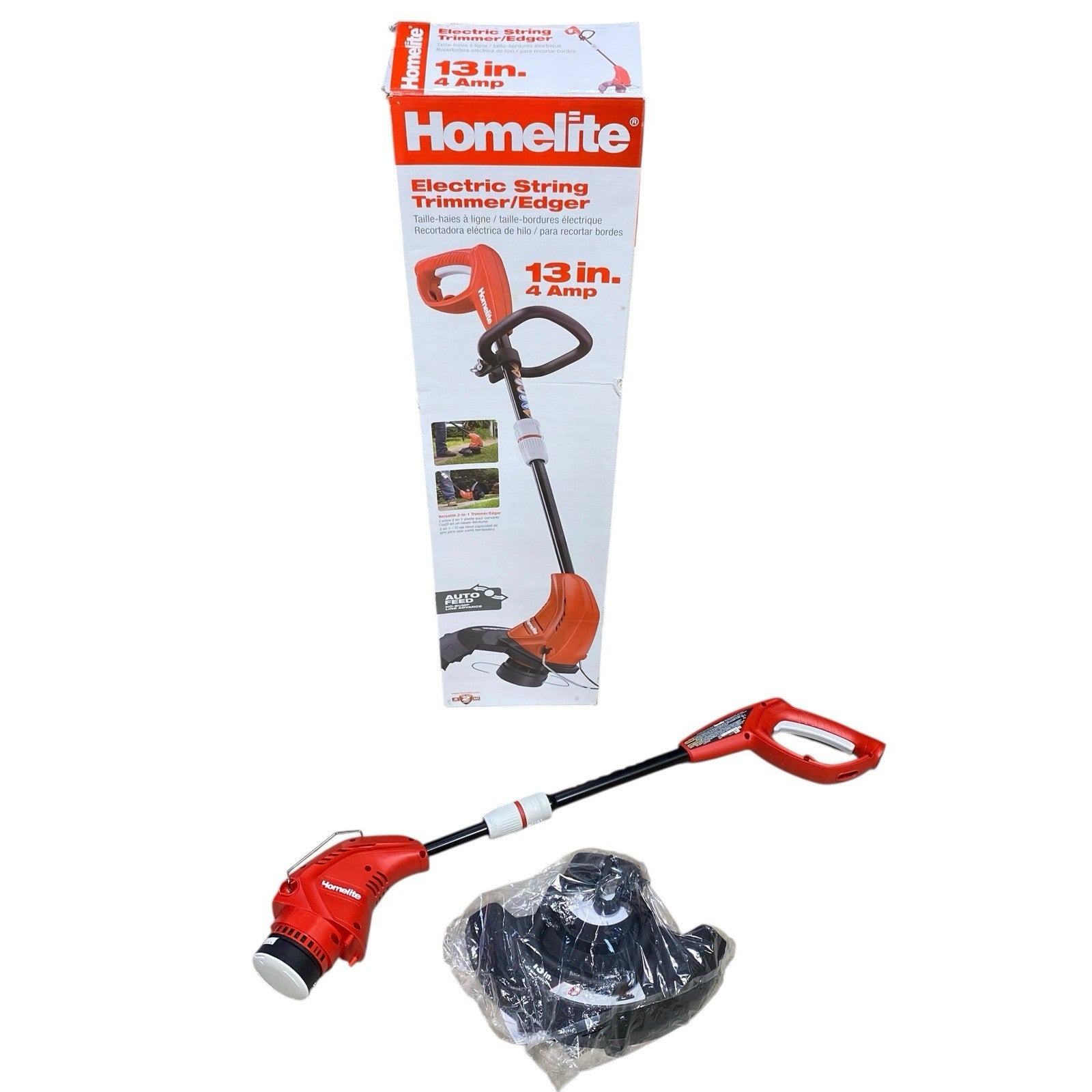 OPEN BOX HOMELITE 13" 4 Amp Straight Electric String Trimmer / Edger - UT41113