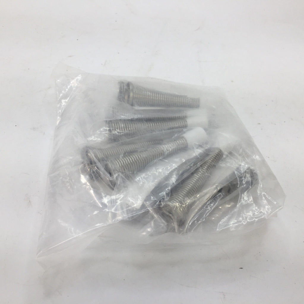 (10 PACK) Spring Door Stop Satin Nickel - Hardware Essentials 852350