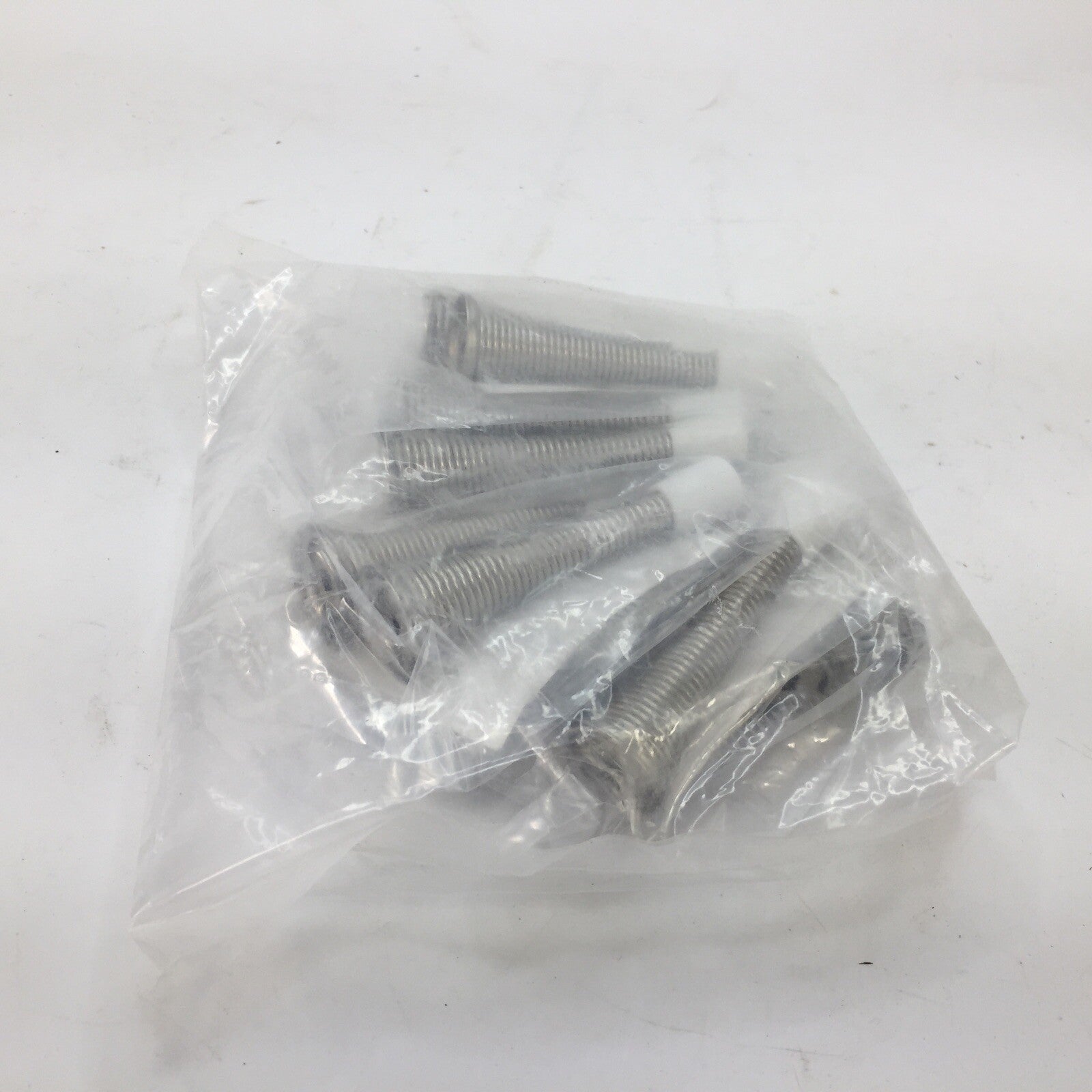 (10 PACK) Spring Door Stop Satin Nickel - Hardware Essentials 852350