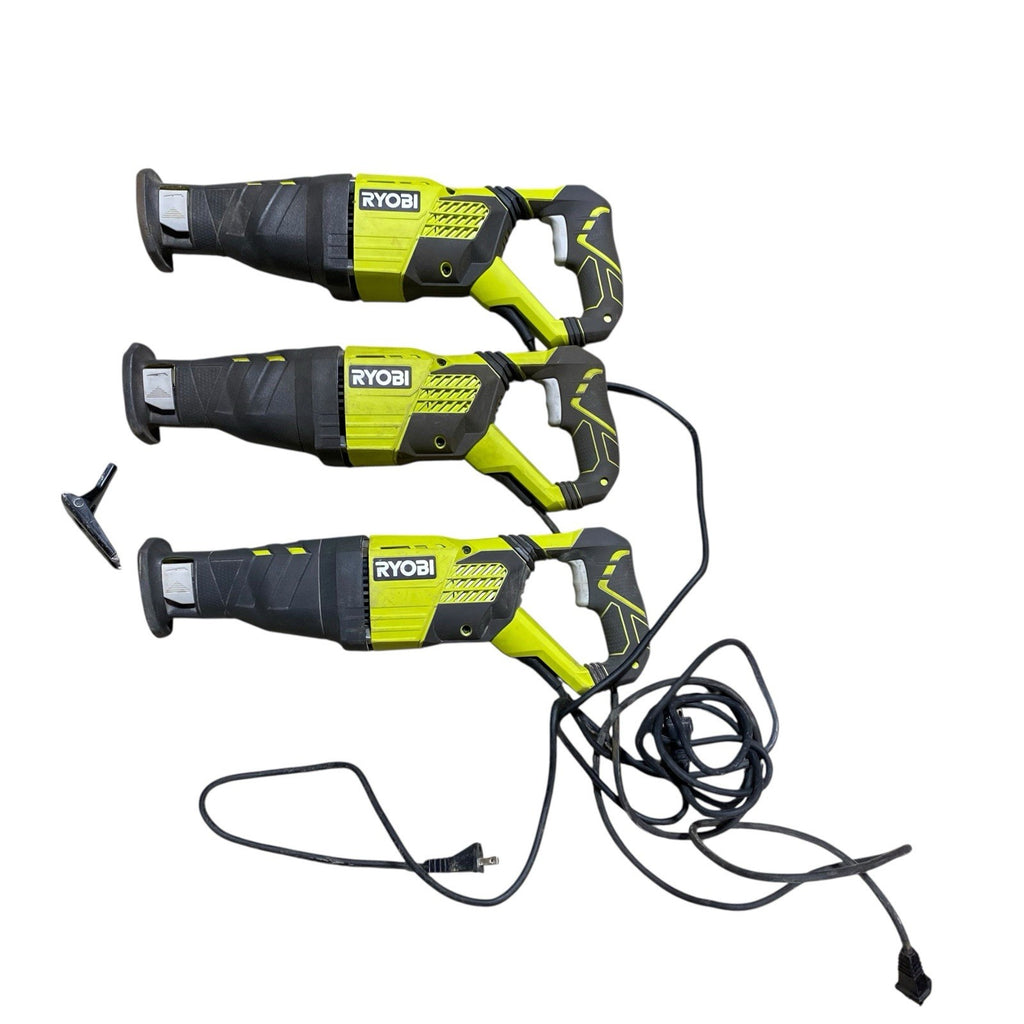 3X Ryobi RJ1861V Corded 12-amp Variable Speed Reciprocating Saw for PARTS ONLY