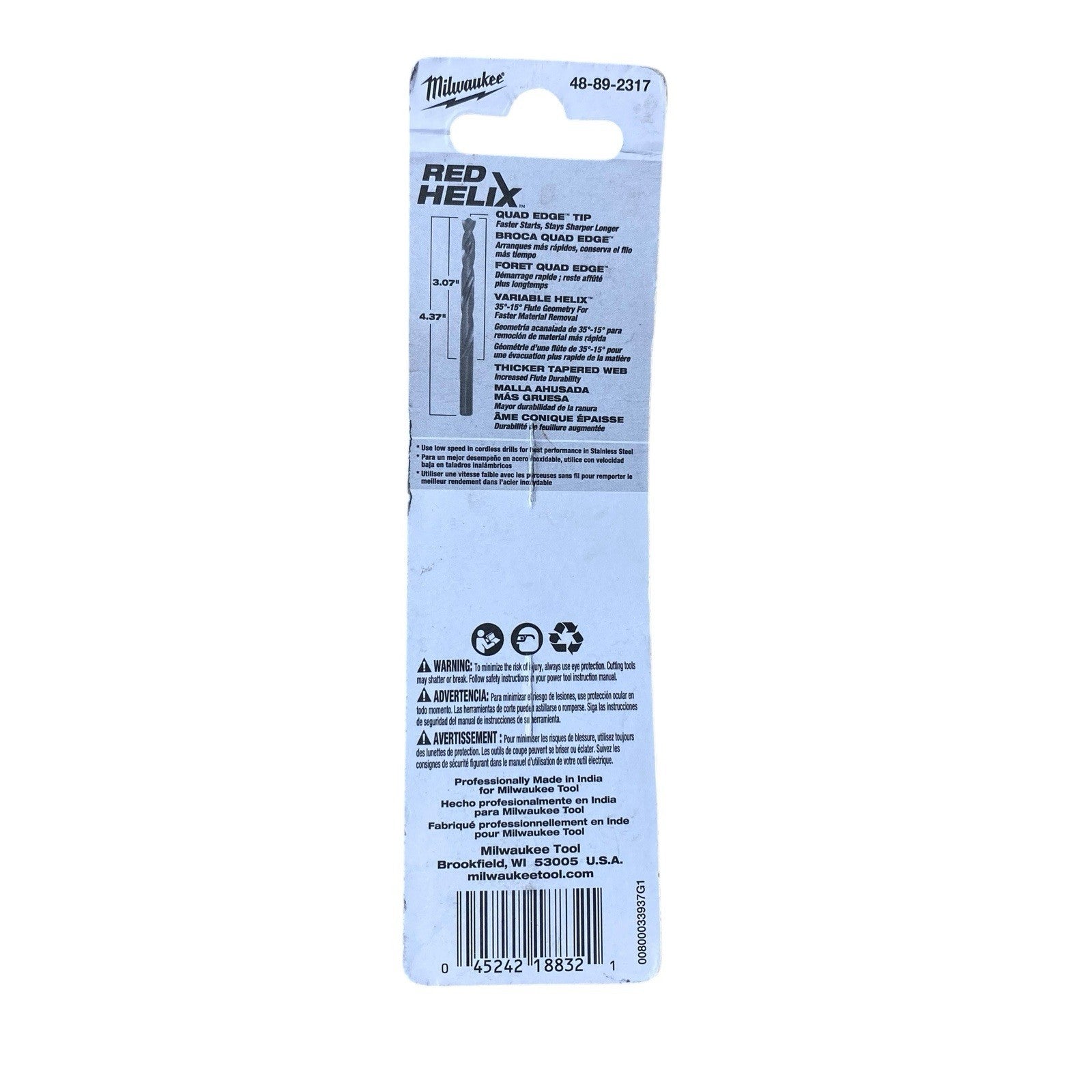 Milwaukee 48-89-2317 RED HELIX™ Cobalt 5/16" Drill Bit