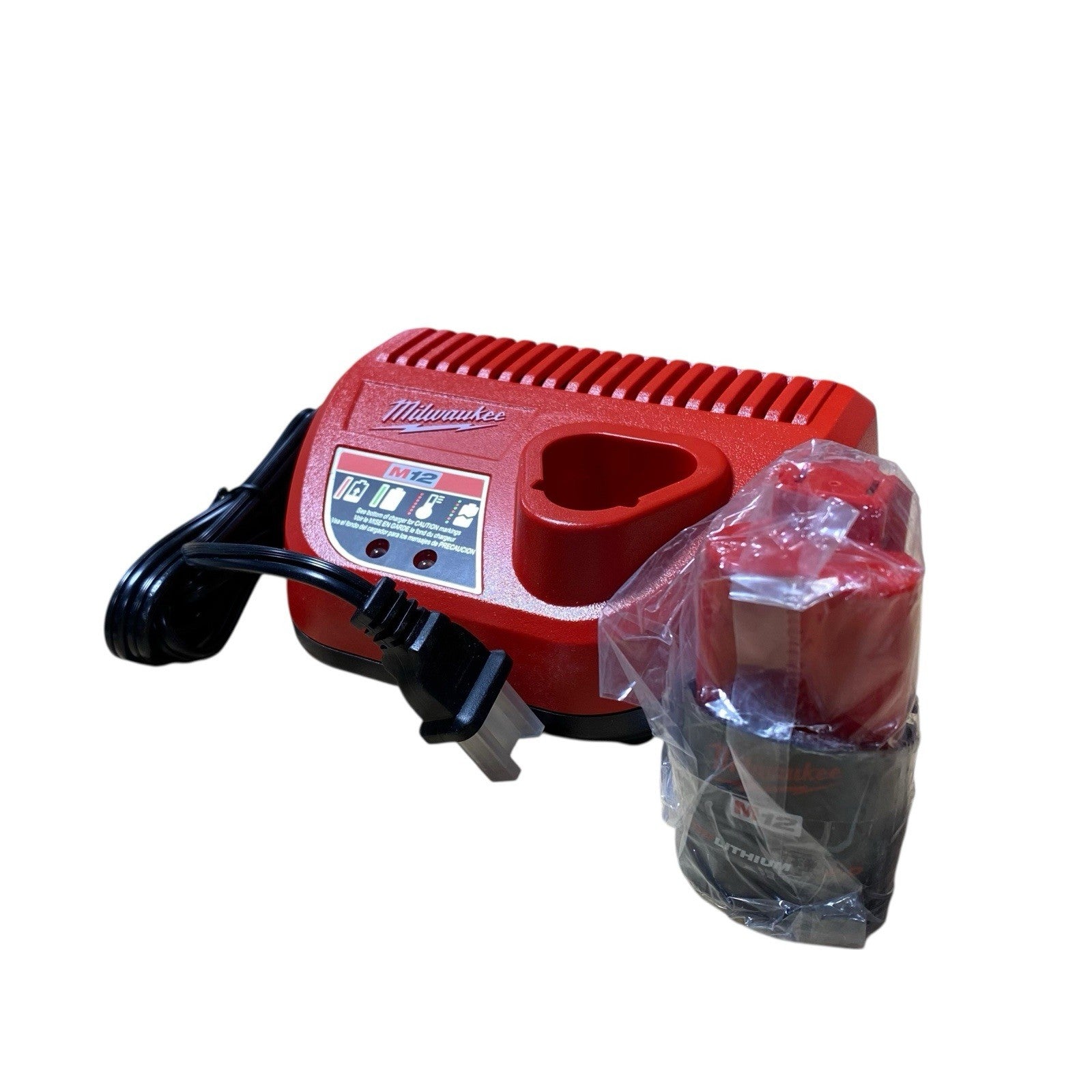 Milwaukee 48-59-2420p M12 12V Lithium-Ion 2.0 Ah 1-Battery Pack Kit w/ 1-Charger