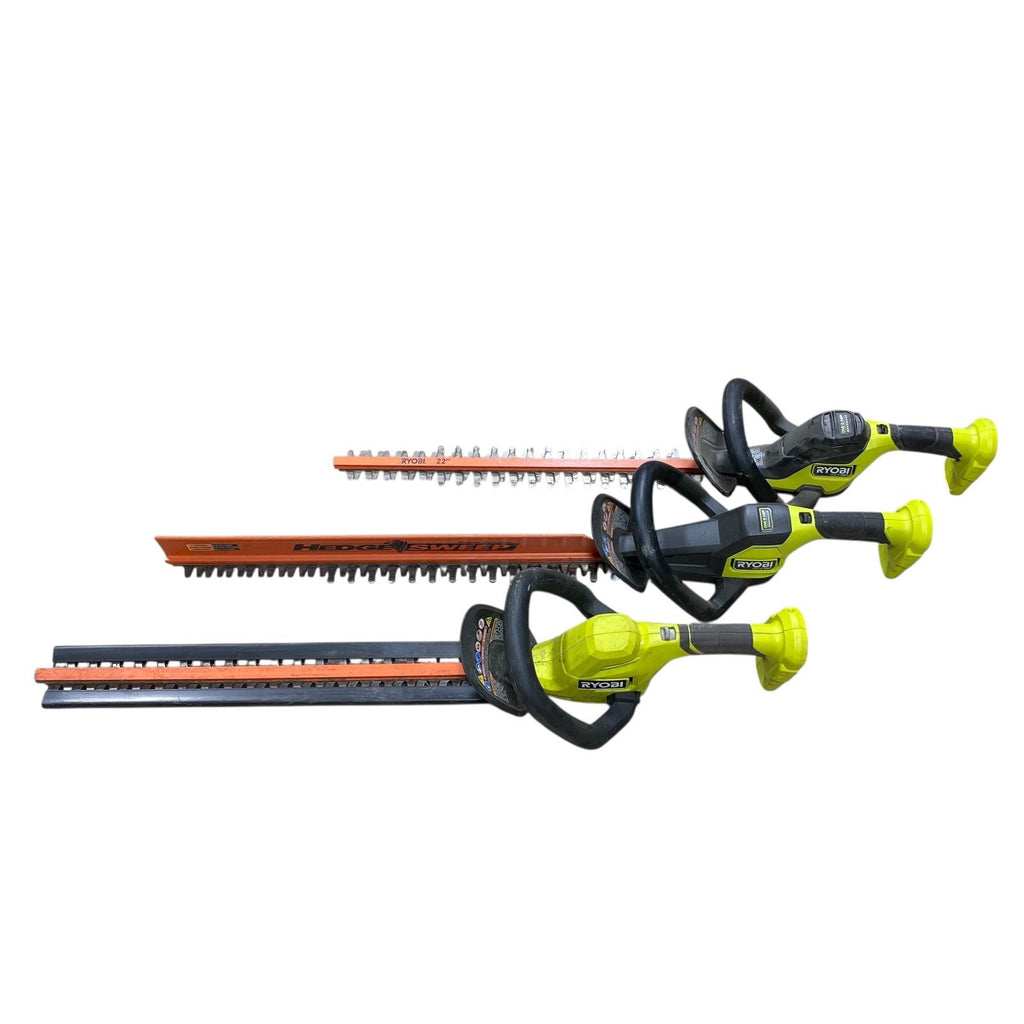 3 X RYOBI ONE+ HP 18V Brushless Hedge Trimmer Lot for PARTS OR REPAIR ONLY
