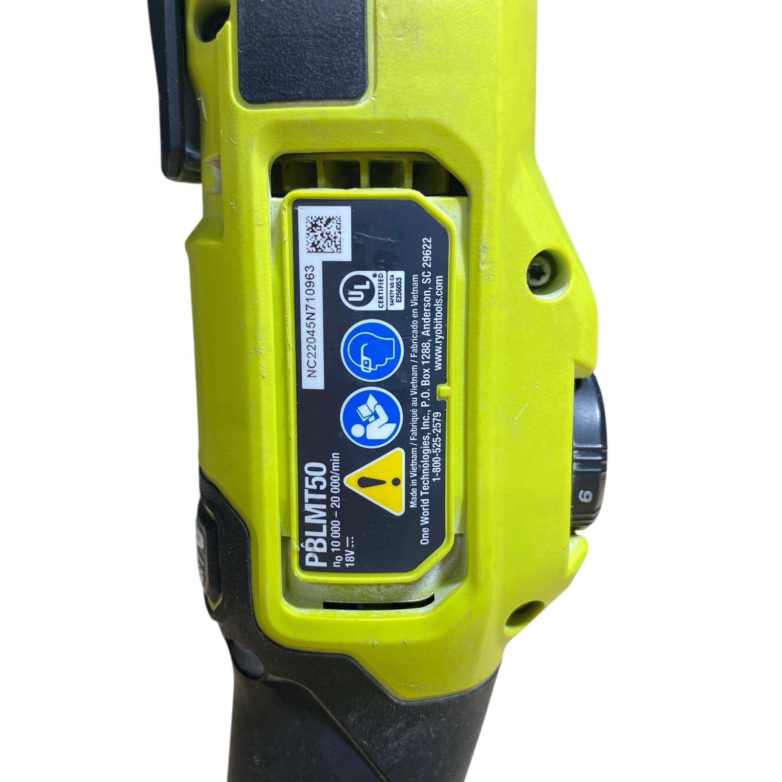 RYOBI 18V One+ Cordless Multi-Tool (Tool Only) PBLMT50 - PARTS OR REPAIR