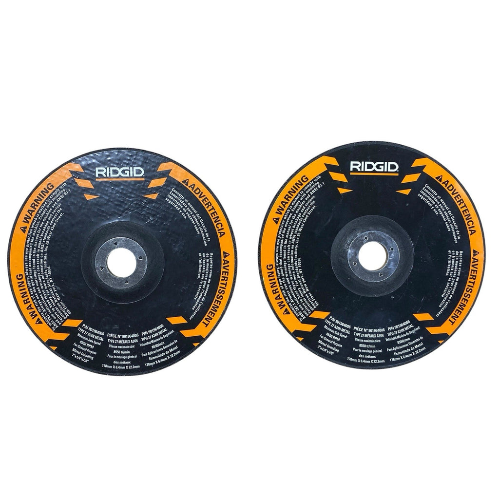 7” Grinding Wheel For Use With RIDGID R1020/R10202 7" CORDED ANGLE GRINDER X2