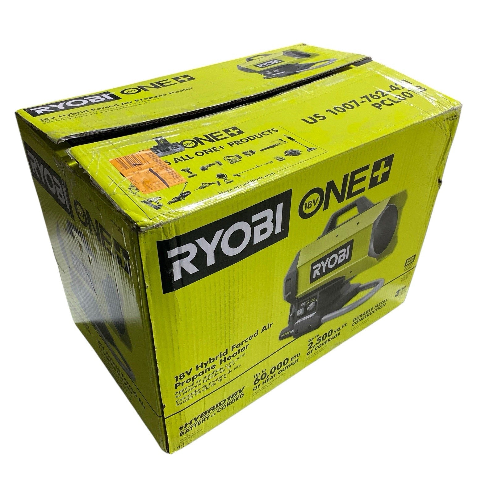Ryobi PCL801B ONE+ Cordless Hybrid Forced Air Propane Heater (Tool Only) NEW