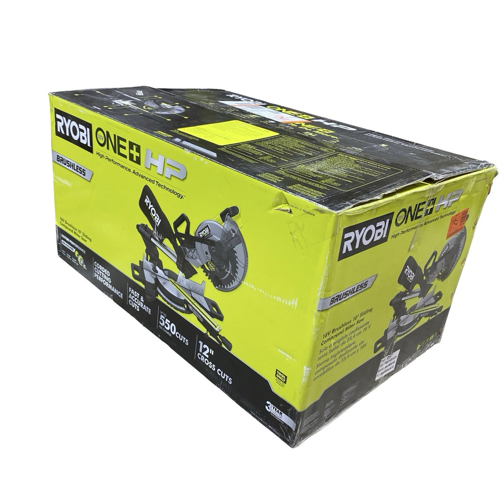 RYOBI ONE+ HP 18V Brushless Cordless 10 in. Sliding Compound Miter Saw Tool Only