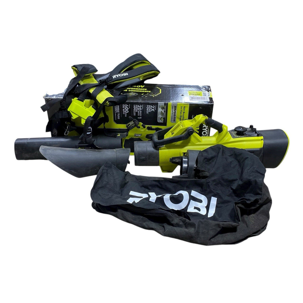 RYOBI RY404015VNM 40V Cordless Jet Fan Blower/Leaf Mulcher/Vacuum (Tool Only)