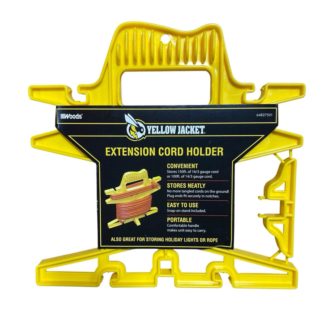 Cord Wiz Yellow Extension Cord Holder