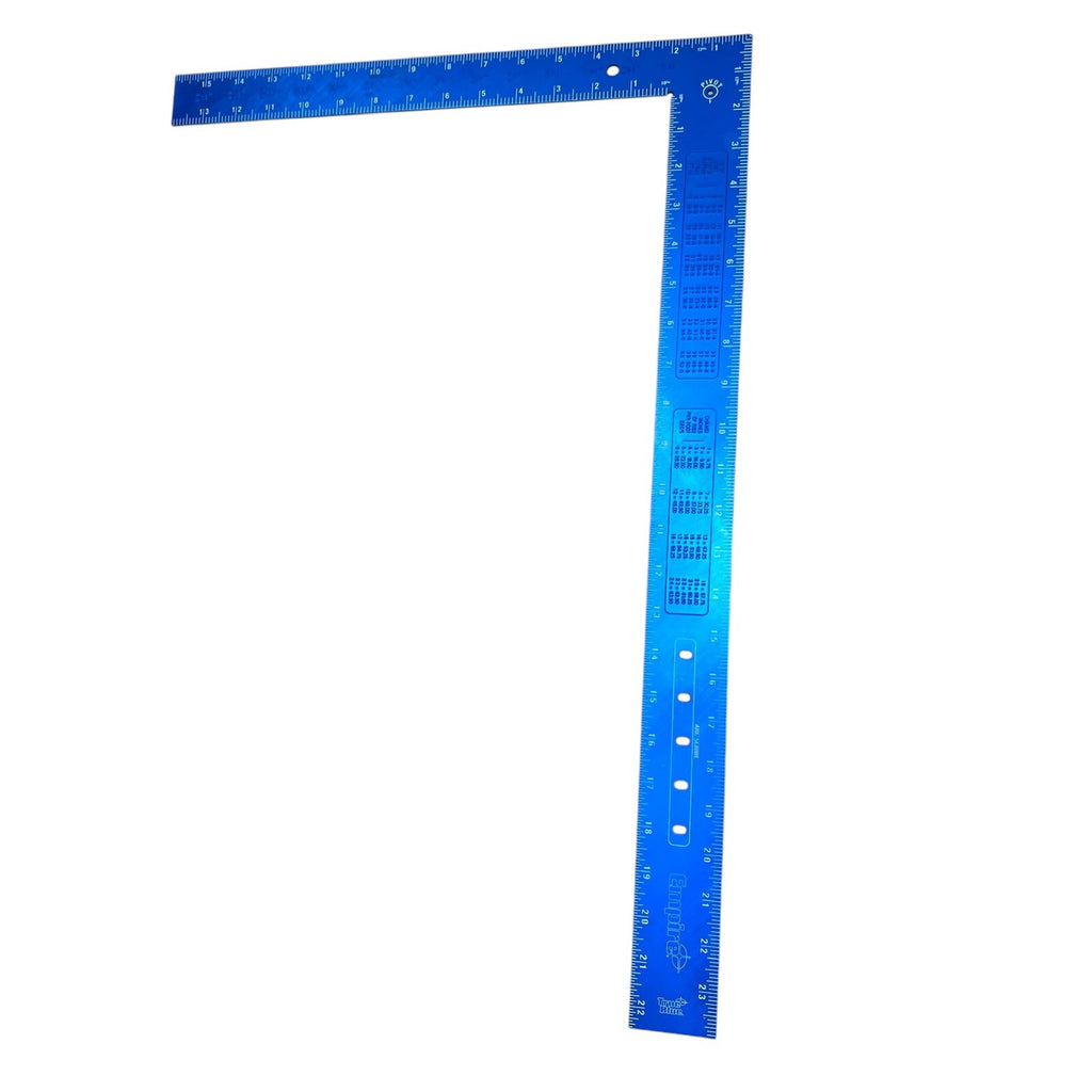 Level e1190 16-Inch by 24-Inch Professional Framing Square, Blue or Black Ano...