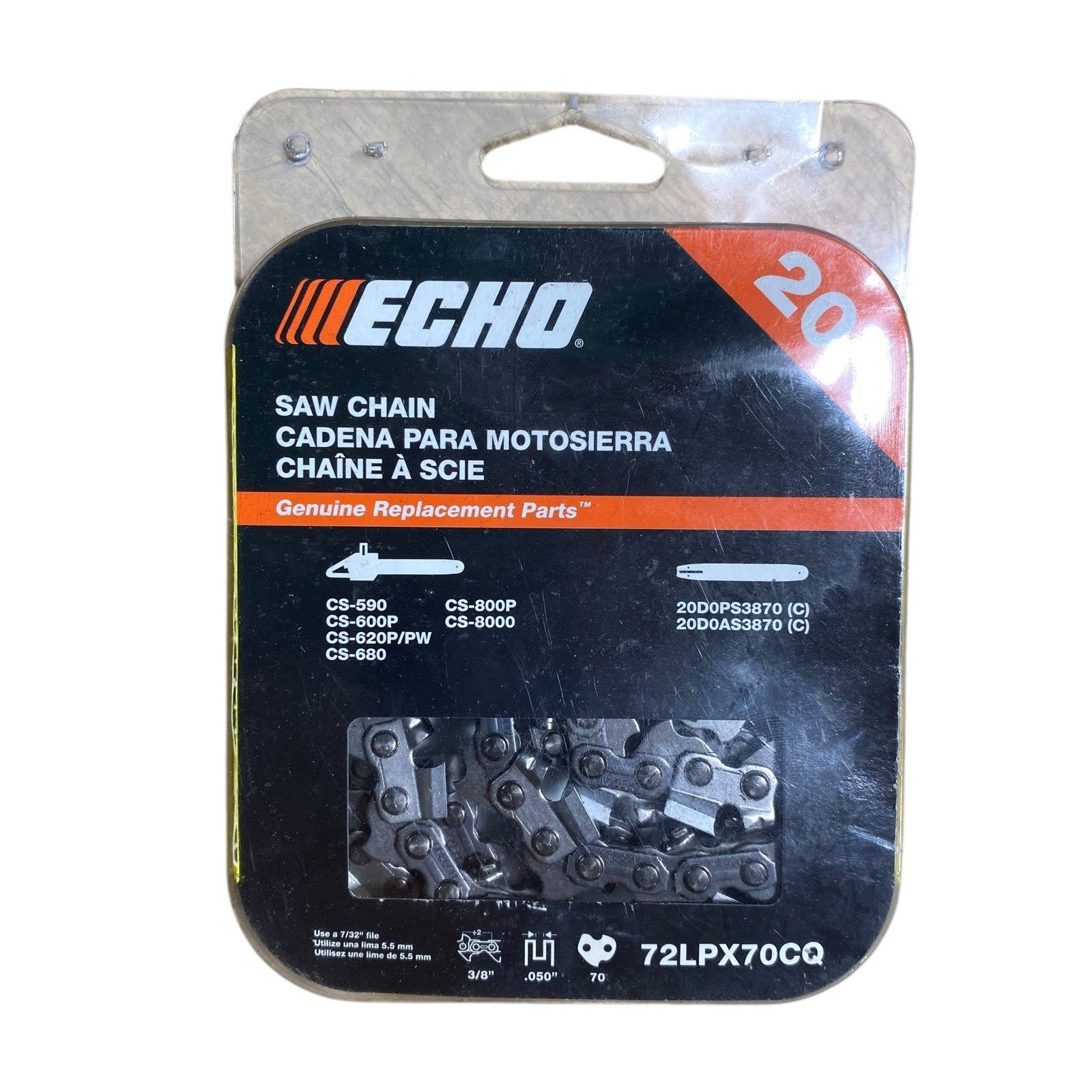 Echo 20" .325 Chainsaw Double Guard Chain - 20BPX78CQ