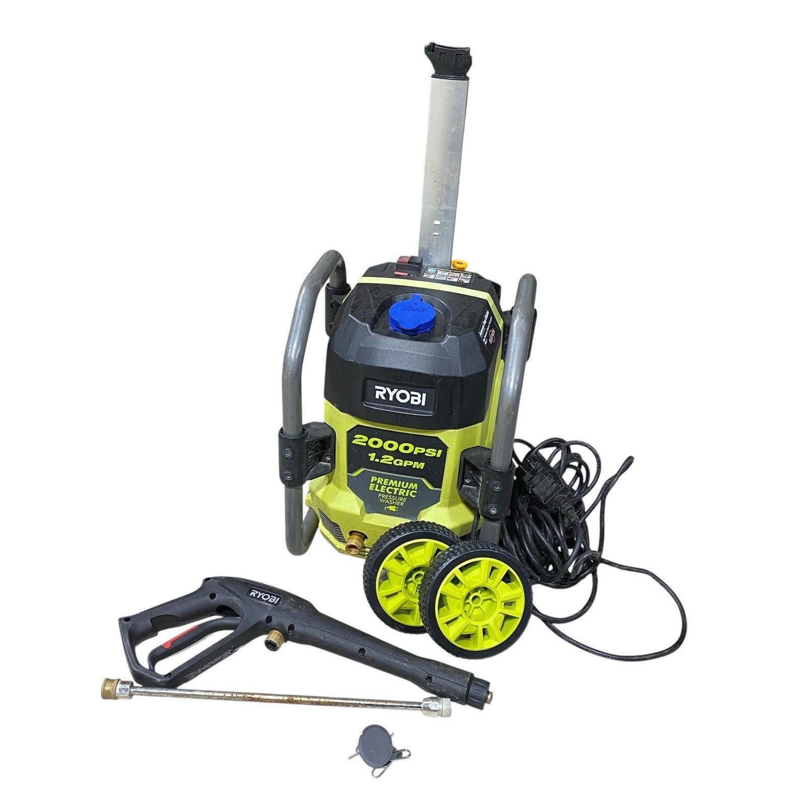 -FOR PARTS-RYOBI RY142022 2000 PSI 1.2 GPM Cold Water Electric Pressure Washer