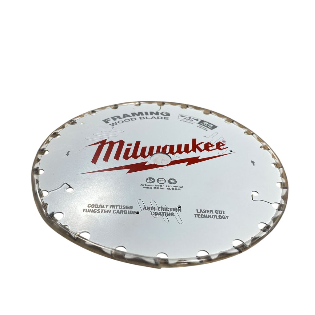 48-41-0720 7-1/4 24 Tooth Milwaukee Framing Wood Cutting Circular Saw Blade
