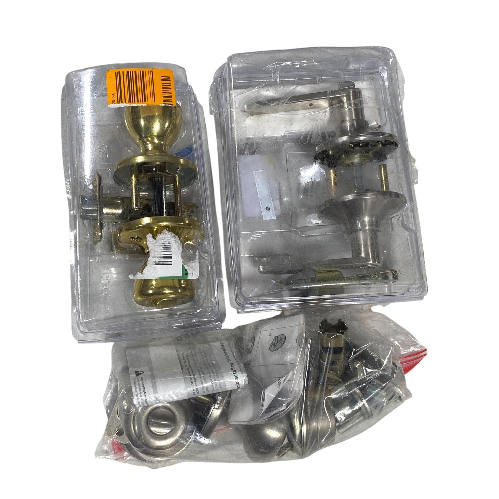 Door Knob Lot No Keys Landlord Special Knob And Levers Gold Silver