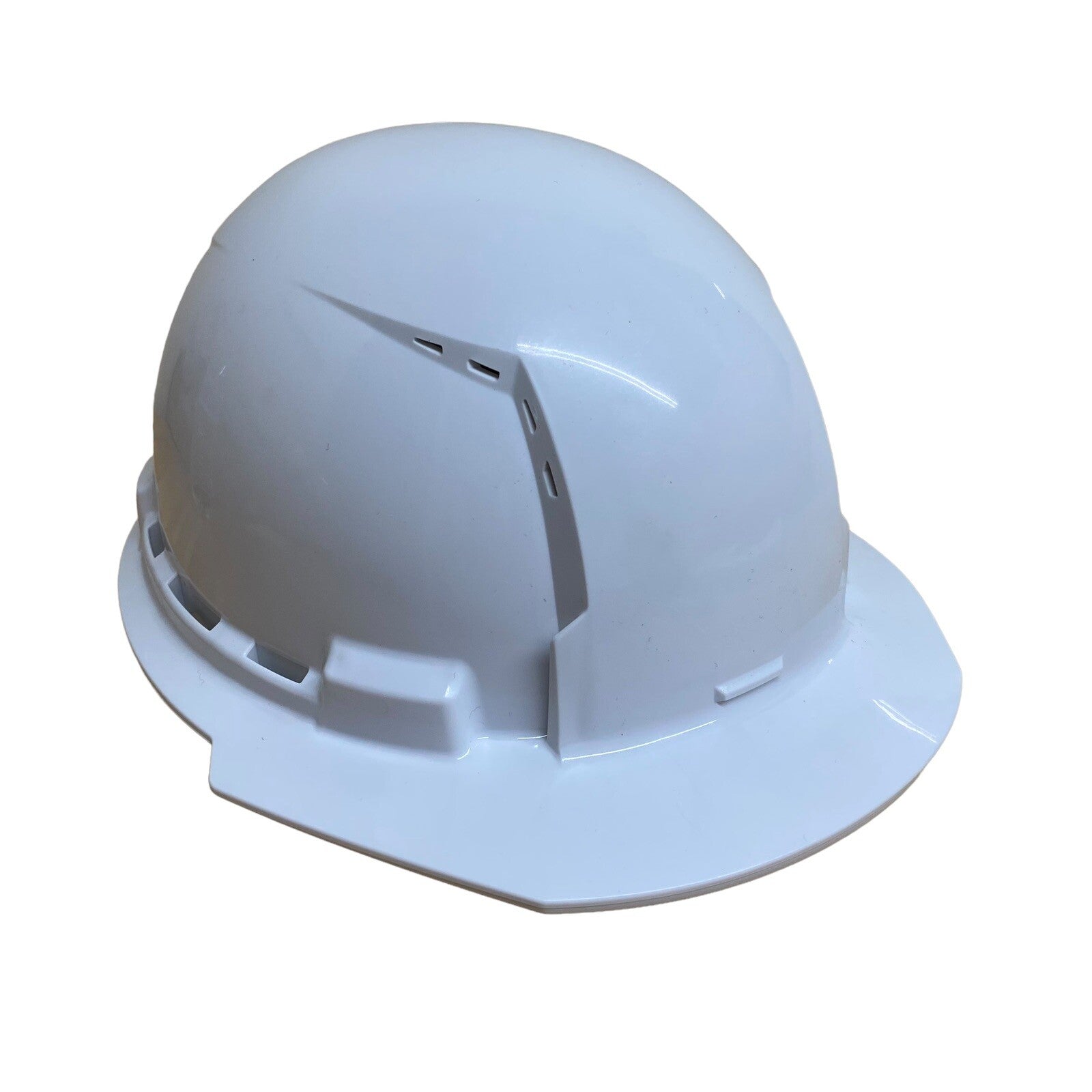 Milwaukee White Front Brim Vented Hard Hat With 4Pt Ratcheting Suspension Typ...