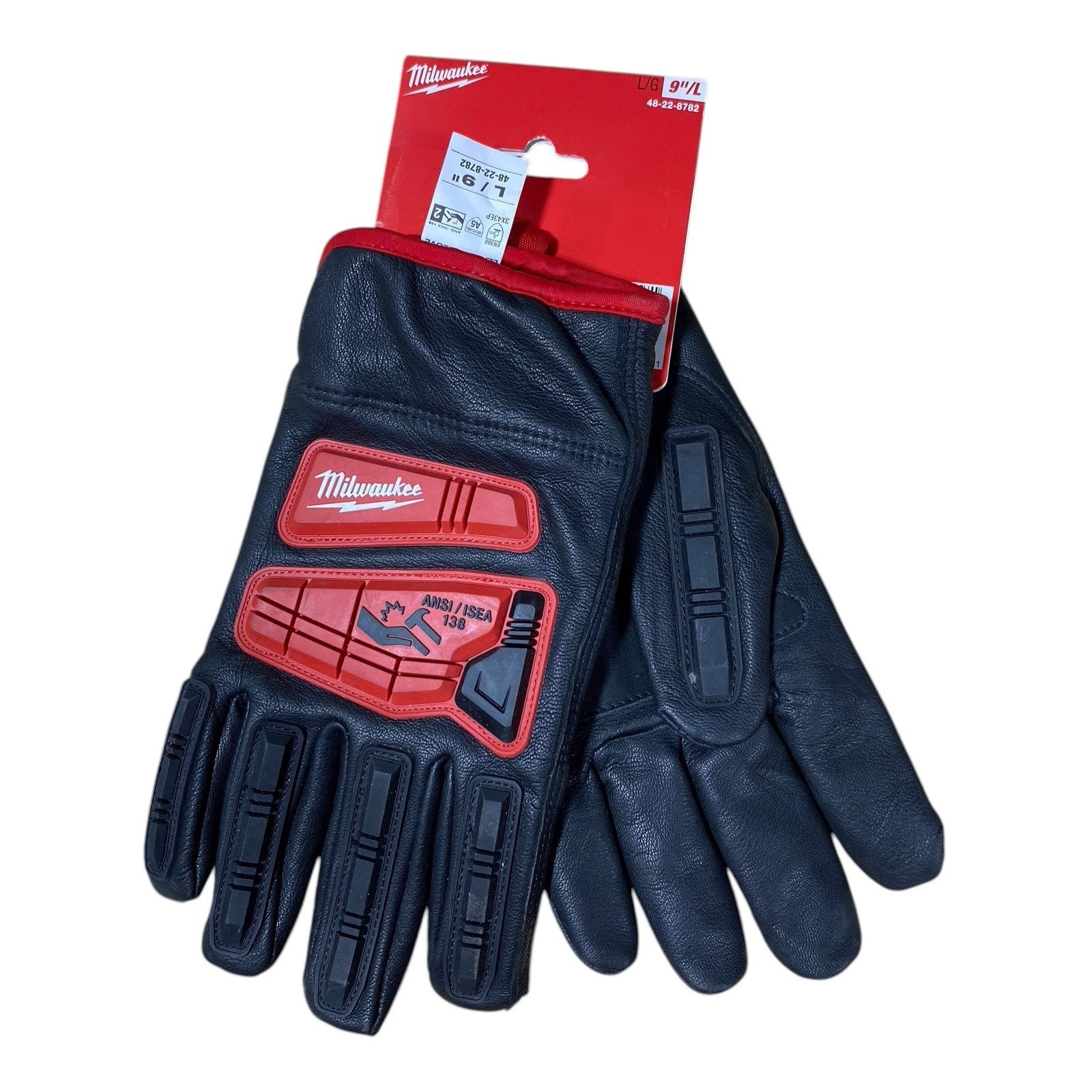 Milwaukee  48-22-8782 Impact Cut Level 5 Goatskin Leather Gloves - L