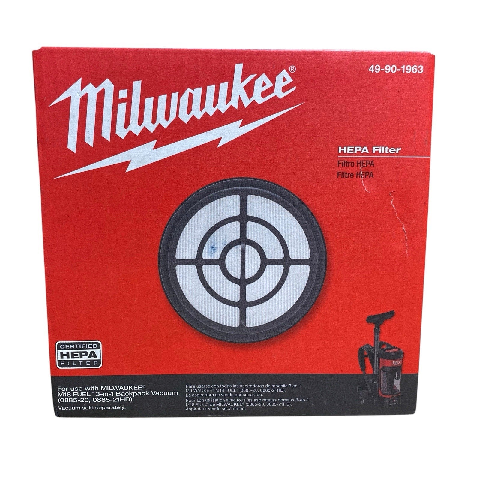 Milwaukee 49-90-1963 HEPA Filter