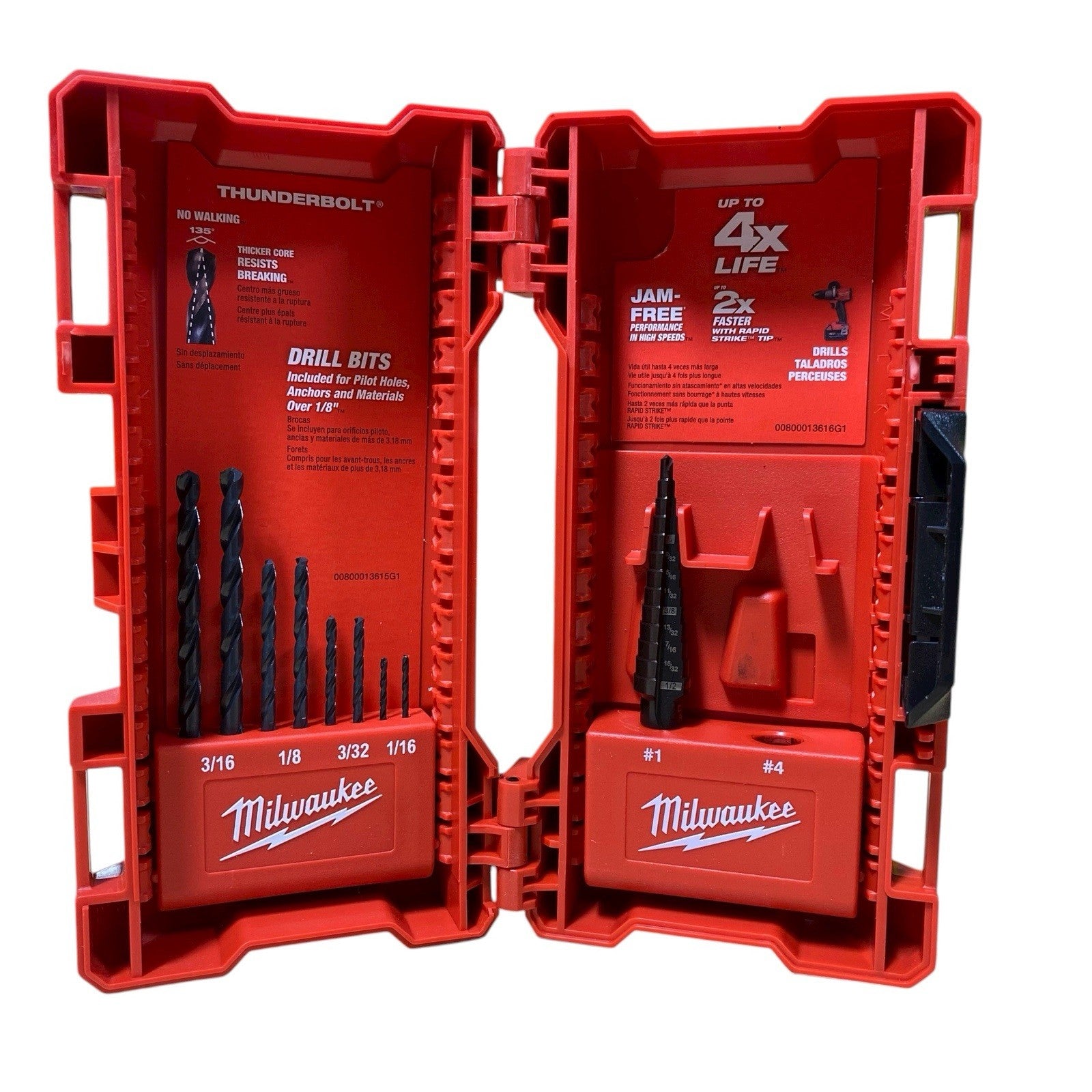 Milwaukee 48-89-9222 9pc Black Oxide Step Bits