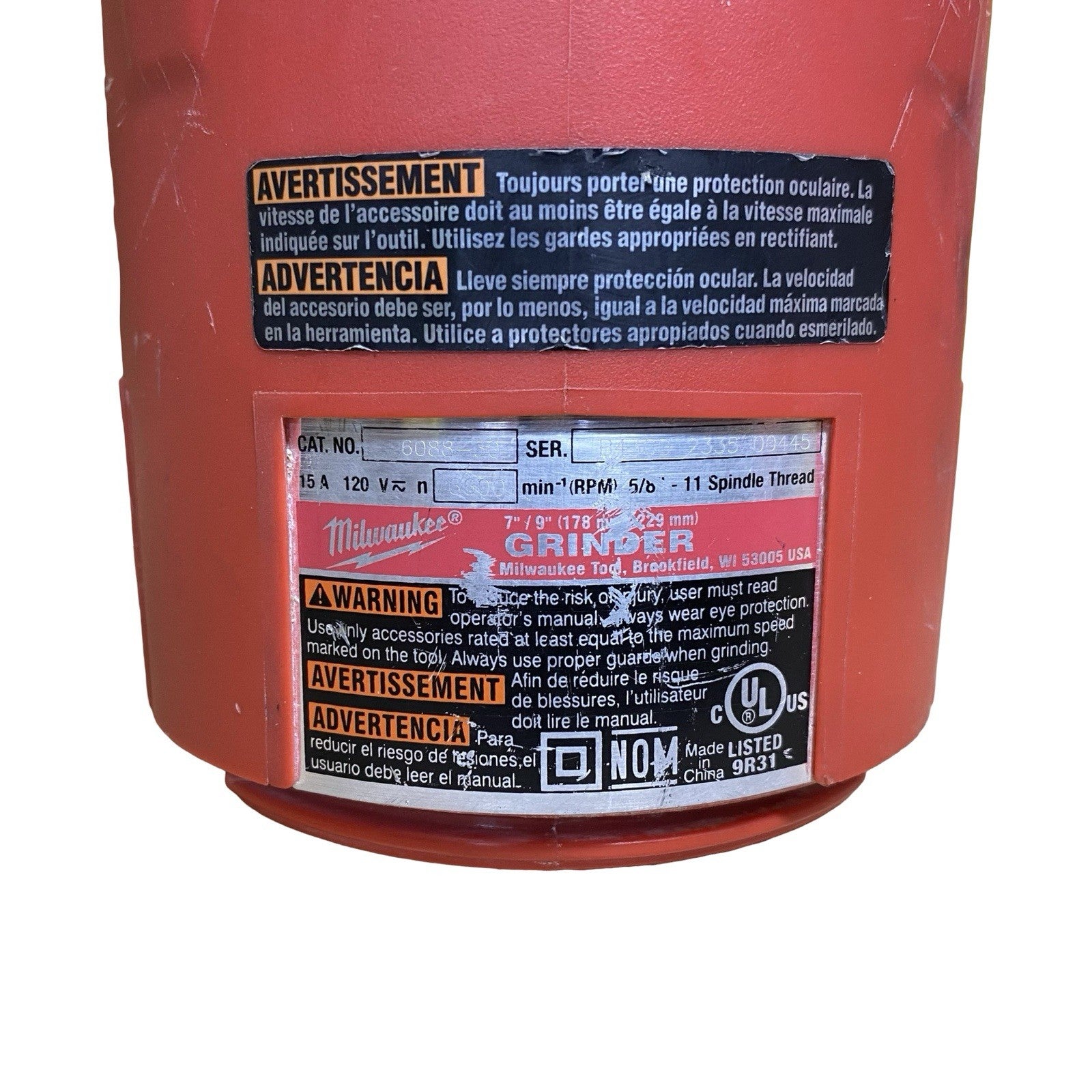 Milwaukee OEM Motor Housing 6088-30 Corded 7"/9" Inch  Angle Grinder