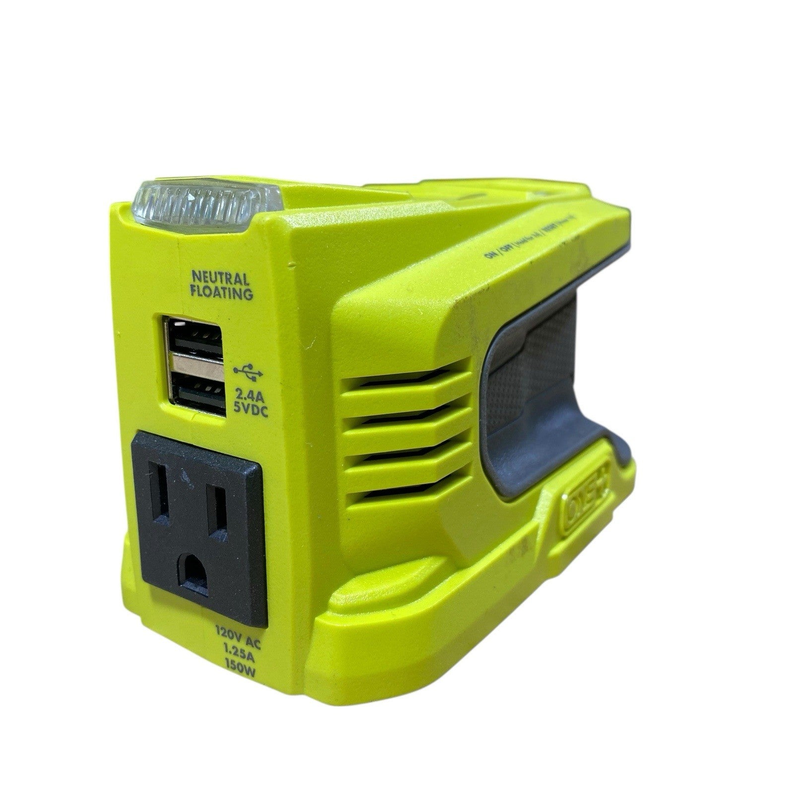 Ryobi RYi150BGA 18V ONE+ 150-Watt Portable Battery Inverter Power Source