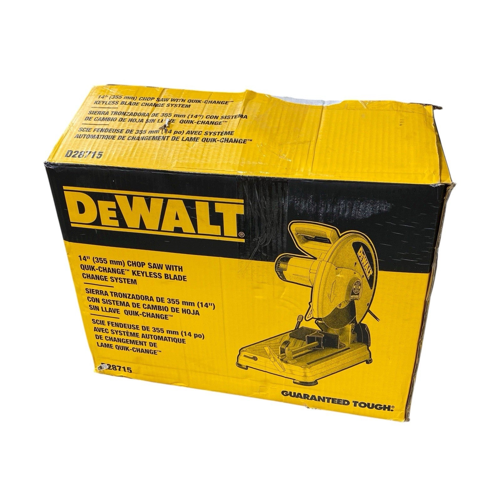 DEWALT 15 Amp Corded 14 in. Chop Saw D28715 - PARTS OR REPAIR ONLY