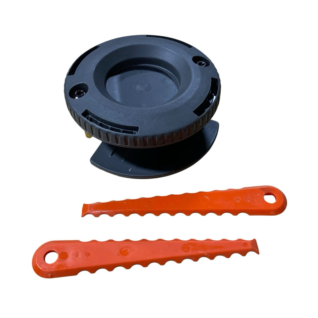 RYOBI REEL EASY+ 2-in-1 Pivoting Fixed Line Bladed Head for Bump Feed Trimmers