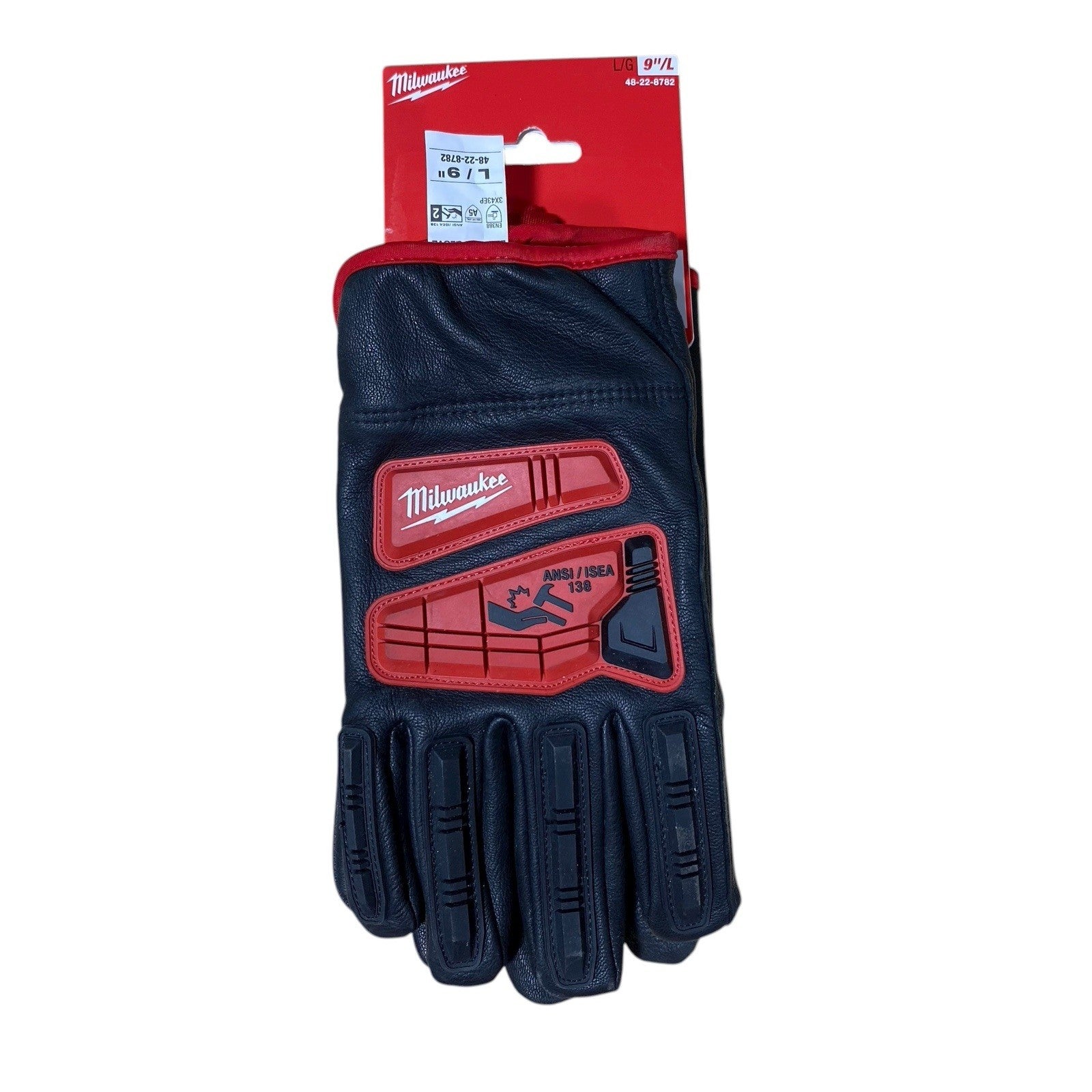 Milwaukee  48-22-8782 Impact Cut Level 5 Goatskin Leather Gloves - L
