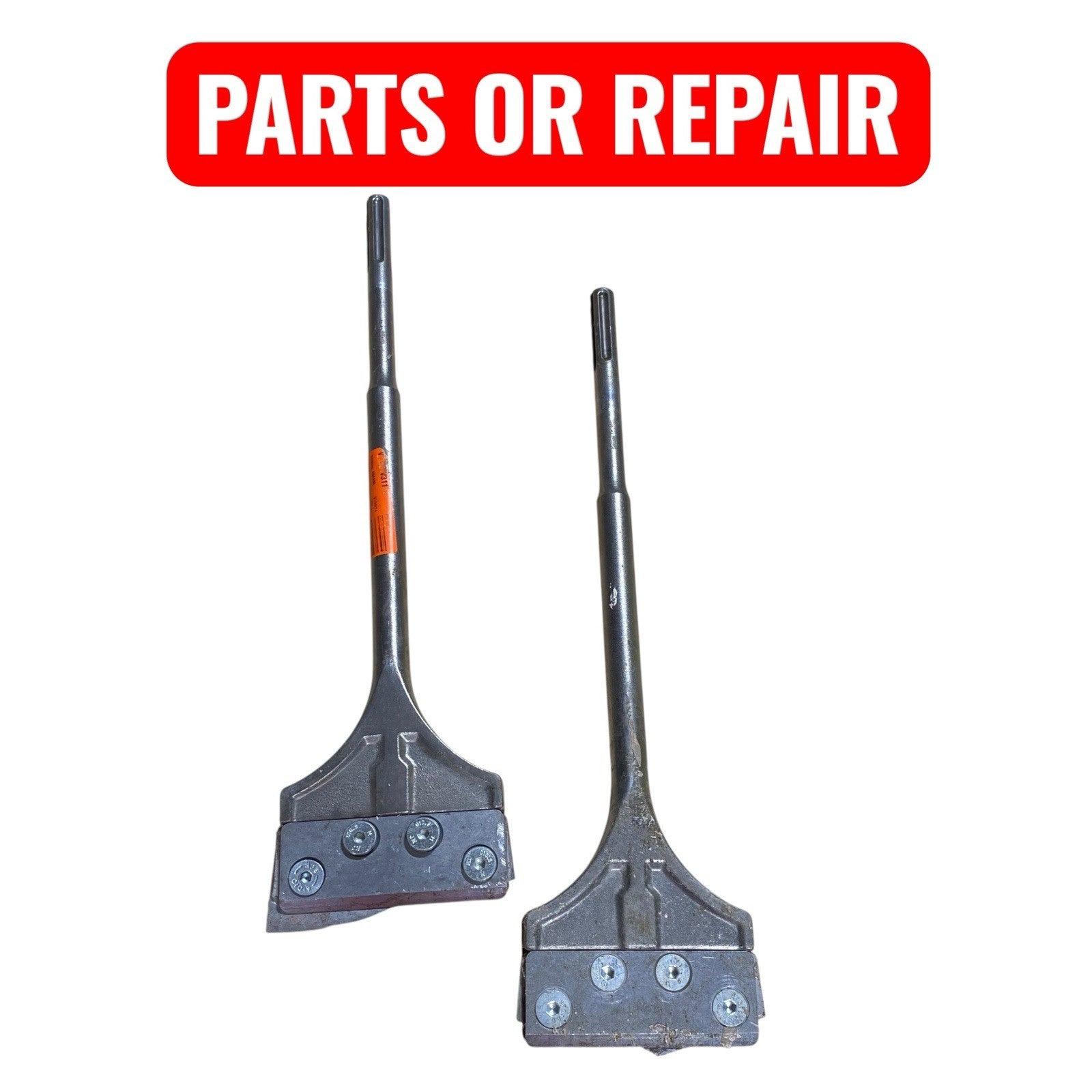 2 X Milwaukee 48-62-4096 SDS-MAX Floor Scraper for PARTS OR REPAIR ONLY