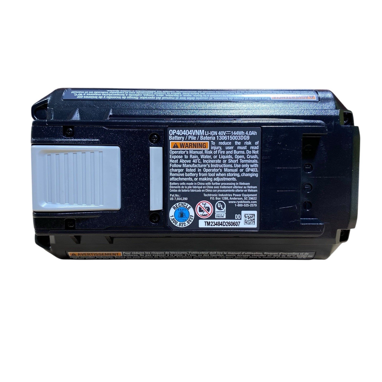 Genuine OEM Ryobi OP40404VNM 40V 4Ah Lithium-Ion High Capacity Battery