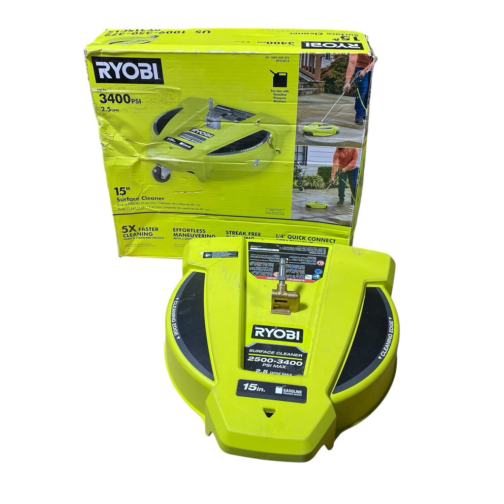 Ryobi RY31SC15 - 15" 3400PSI Gas Pressure Washer Surface Cleaner W/ Wheels- Used