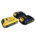 Lot of 3 Dewalt DCB201 X2, DCB203 1.5Ah, 2Ah 18 Volt Batteries - ALL WORKING