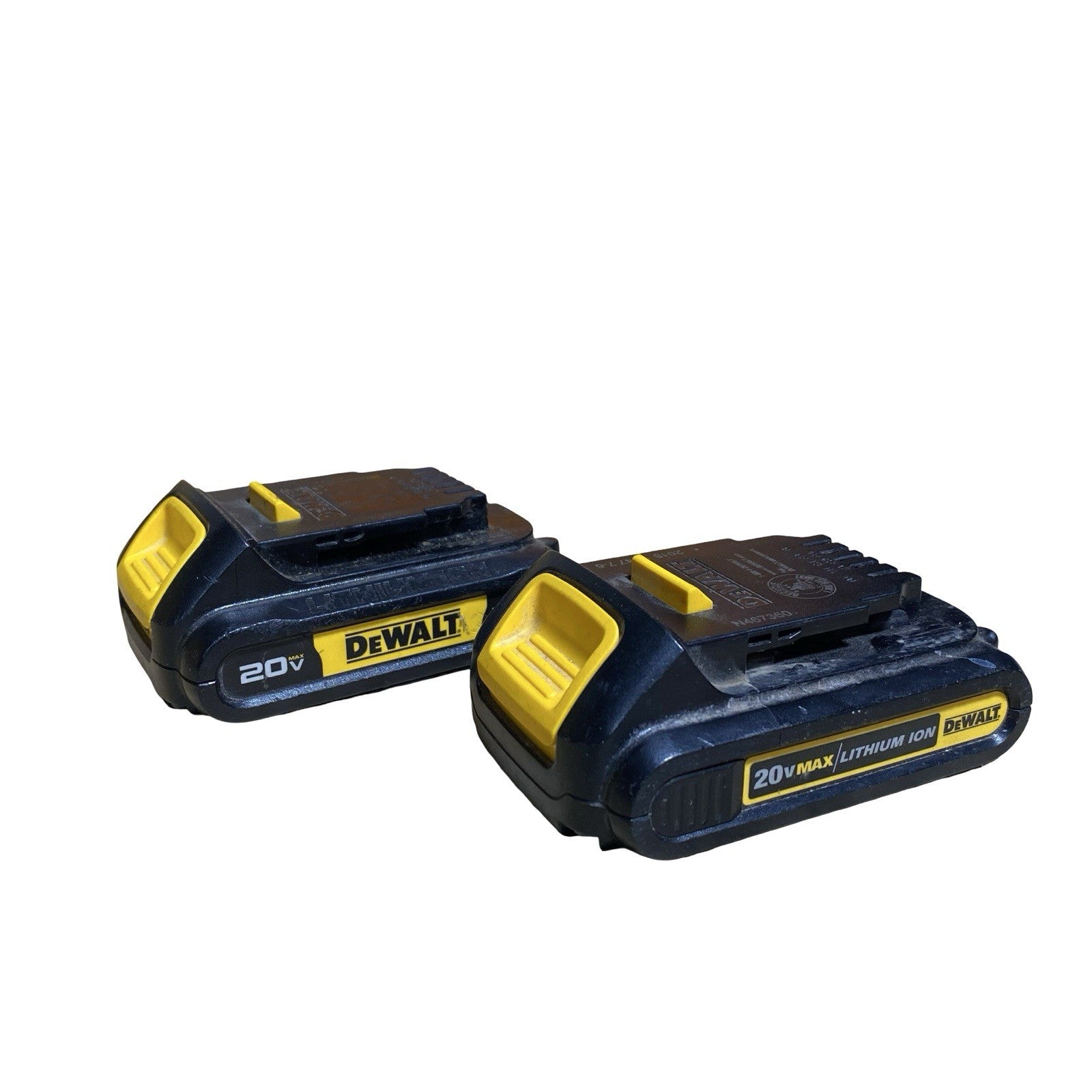 Lot of 3 Dewalt DCB201 X2, DCB203 1.5Ah, 2Ah 18 Volt Batteries - ALL WORKING