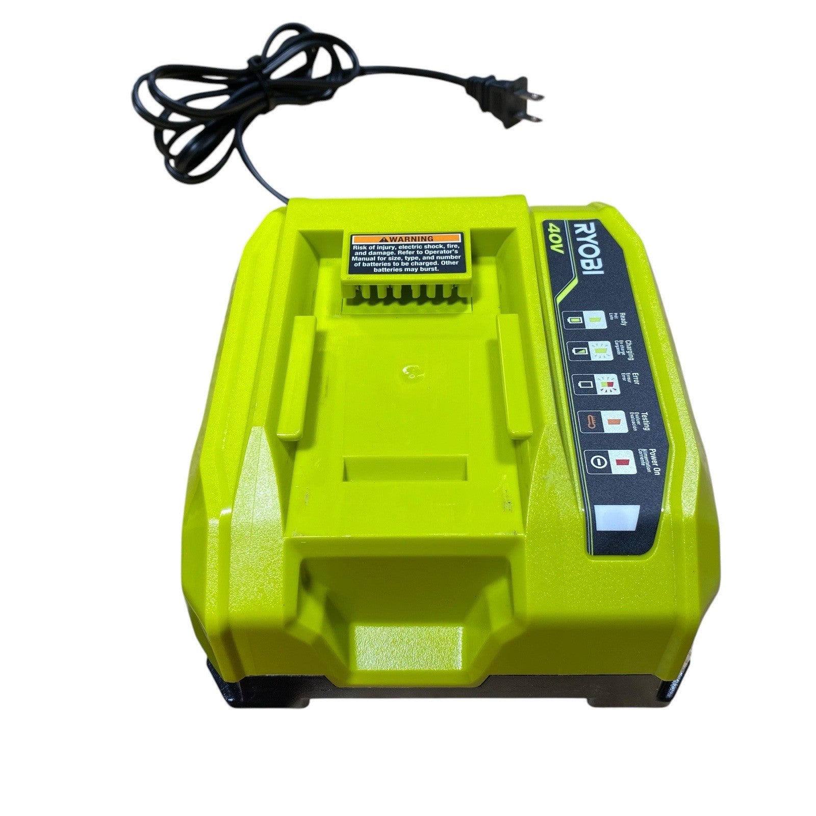 USED OEM Genuine Ryobi OP406VNM 40V Lithium-Ion Rapid Charger