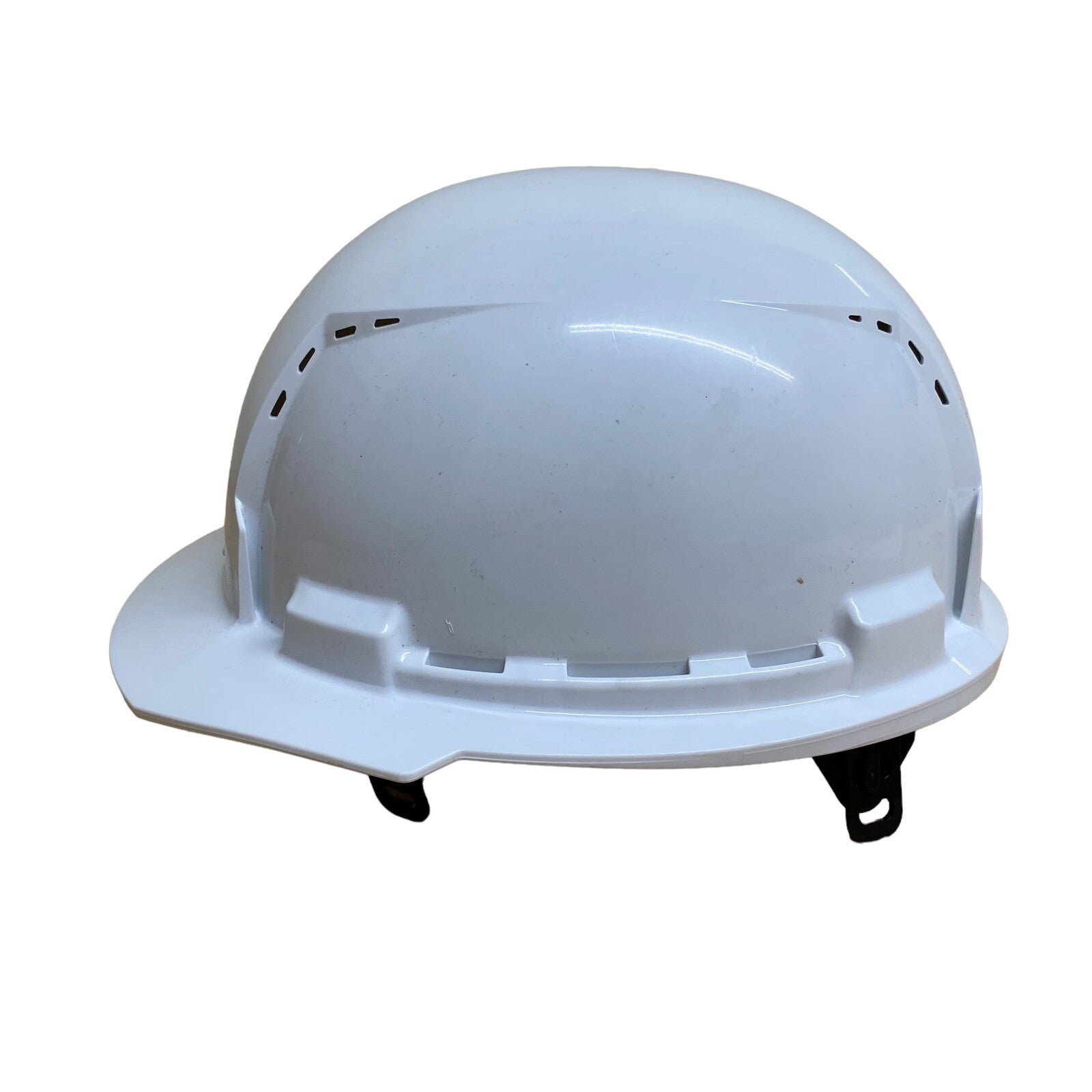 Milwaukee White Front Brim Vented Hard Hat With 4Pt Ratcheting Suspension Typ...