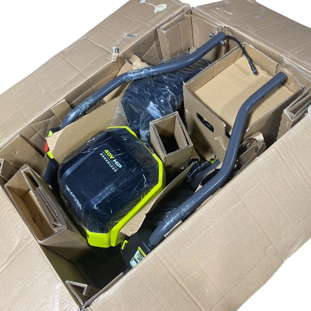 Ryobi 40v HP Electric Brushless Rear Tine Tiller 18", RY40702VNM Kit Combo