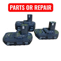 GENUINE OEM Ryobi 18V Batteries for PARTS OR REPAIR ONLY Lot Of 3