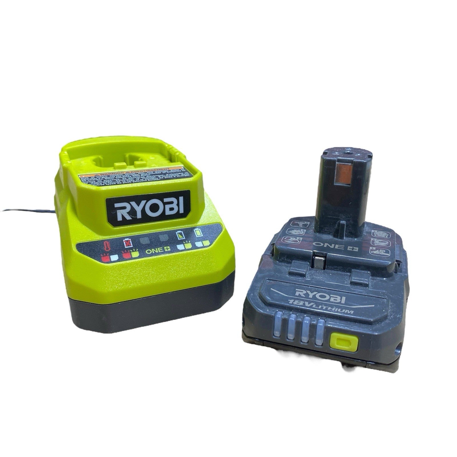 Ryobi One + 18 Volt  PCG002 Battery Charger & PBP002 1.5Ah Lith-Ion Battery