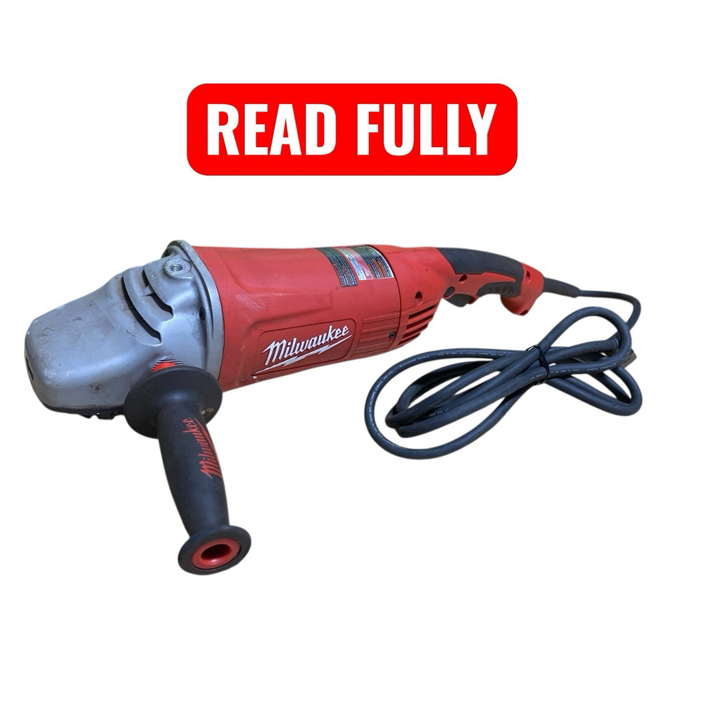 Milwaukee 6088-30 Heavy Duty Corded Electric 7"-9" Grinder Sander - READ FULLY