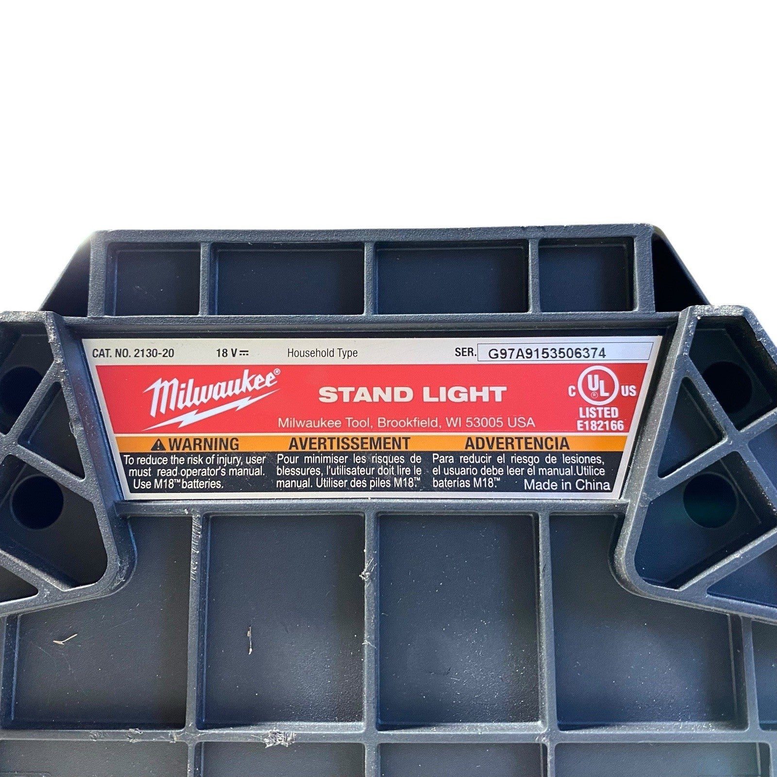 Milwaukee M18 18V Cordless LED Tripod Stand Contractors Work Light - PARTS ONLY