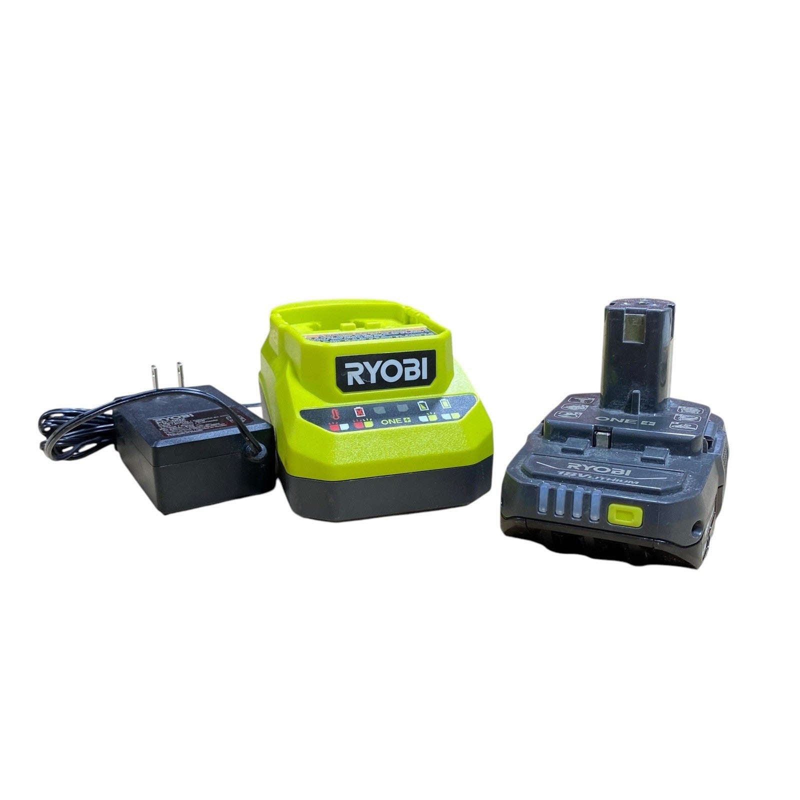 Ryobi One + 18 Volt  PCG002 Battery Charger & PBP002 1.5Ah Lith-Ion Battery