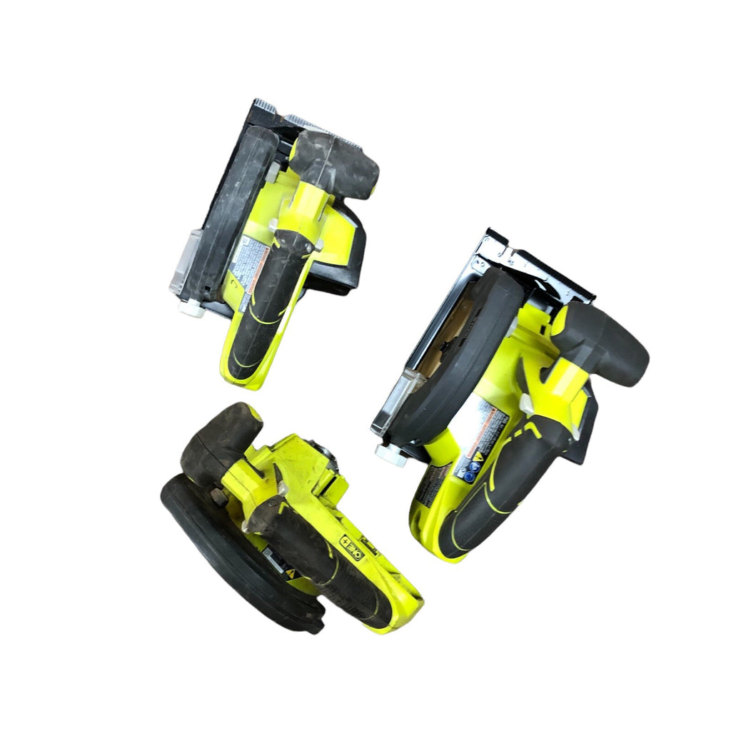 Ryobi 18v p507 1/4 p505 5 1/2 circular saw lot of 3 (PARTS ONLY)